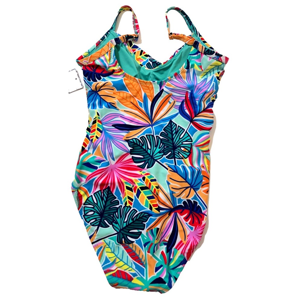Stella Parker Island Collection One Piece Swimsuit Women's S Multi NWT - Picture 2 of 10